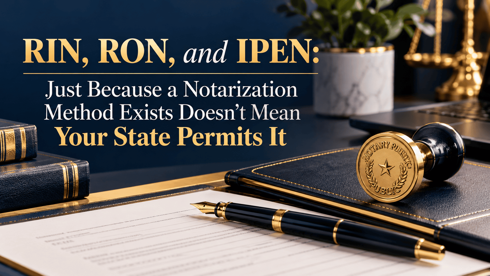 RIN vs. RON vs. IPEN: Know Your State's Notary Laws